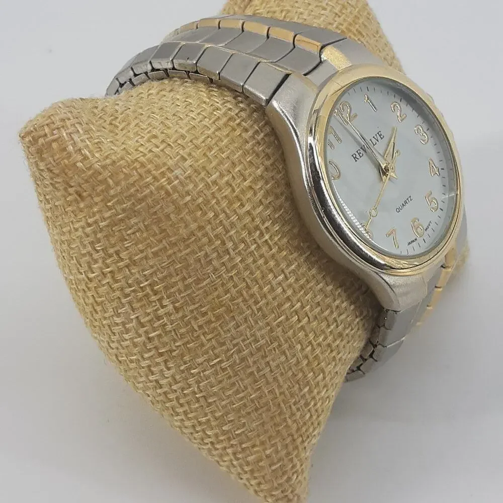 Revolve Quartz Men's Watch White Dial Japan Movt Wristwatch